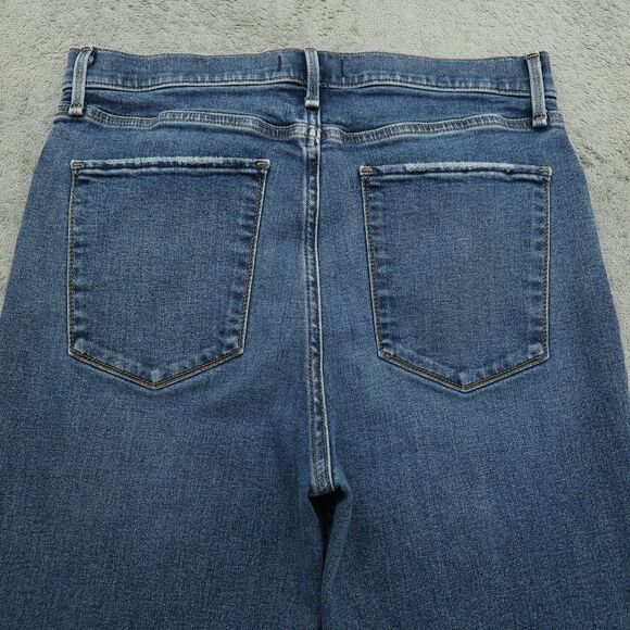 Abercrombie & Fitch Jeans Womens Size 12R Blue High-Rise Flare Denim 27" Inseam - Picture 13 of 15